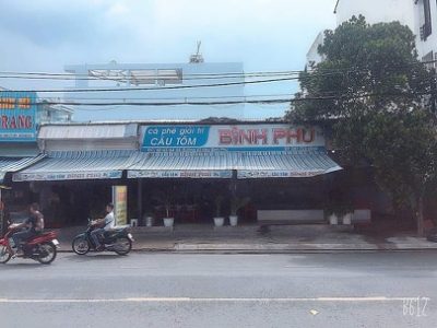 Sang quán cafe câu tôm địa chỉ 60-62-64-66 Bình Phú, P. 10, Q. 6, TP. HCM