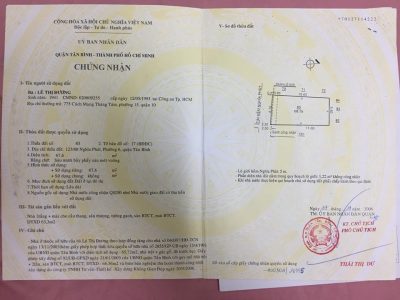 Nhà bán địa chỉ 123/88 Nghĩa Phát, P. 6, Q. Tân Bình, TP. HCM.