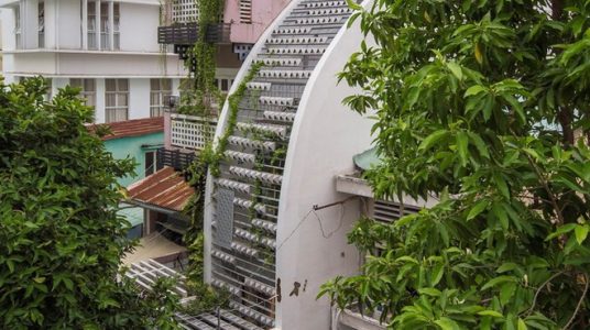 Vỏ bọc độc đáo của ngôi nhà được ví như \"ốc đảo\" xanh ở TPHCM